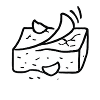 Dry patches or flaky areas